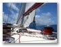 Le voilier Aliza en navigation